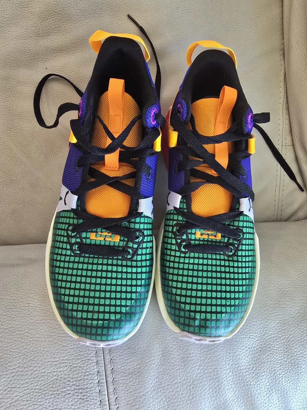 Nike Kids Colorblock Sneakers - Green/Orange/Blue/Purple